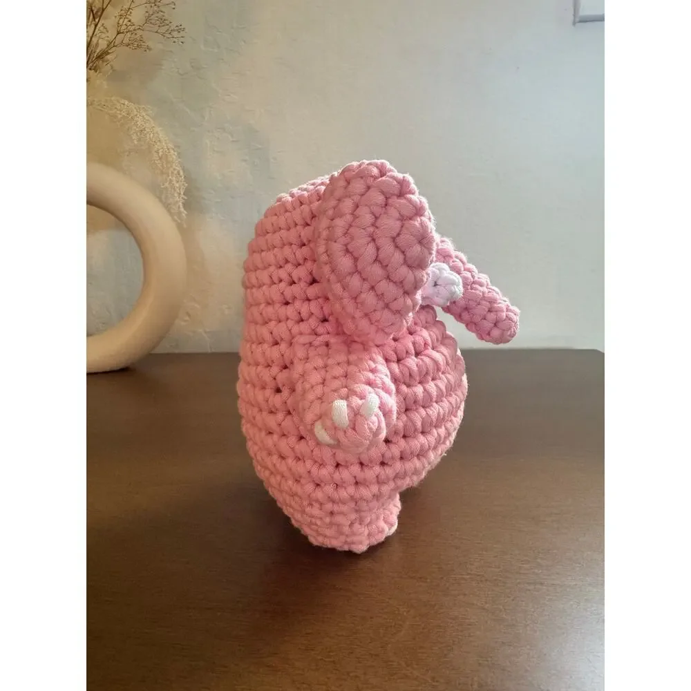 *Pre-Made Plushie* Woobles Lulu the Pink Elephant Large Collectible Animal Plush